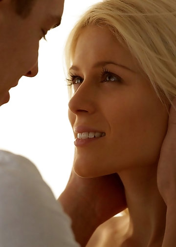 Blonde with small boobs is in seventh heaven when hard cock drills smooth vagina
